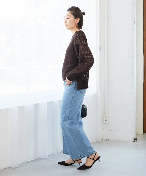 le.coeur blanc / ルクールブラン ニット・セーター | リネンライクメッシュニットプルオーバー | 詳細23