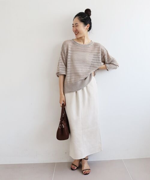 le.coeur blanc / ルクールブラン ニット・セーター | リネンライクメッシュニットプルオーバー | 詳細29