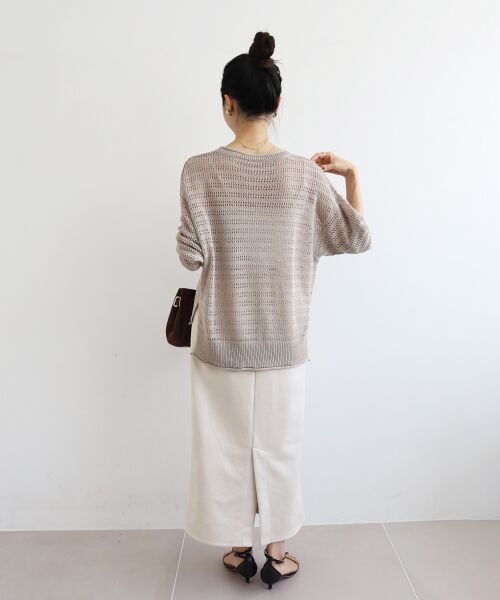 le.coeur blanc / ルクールブラン ニット・セーター | リネンライクメッシュニットプルオーバー | 詳細30