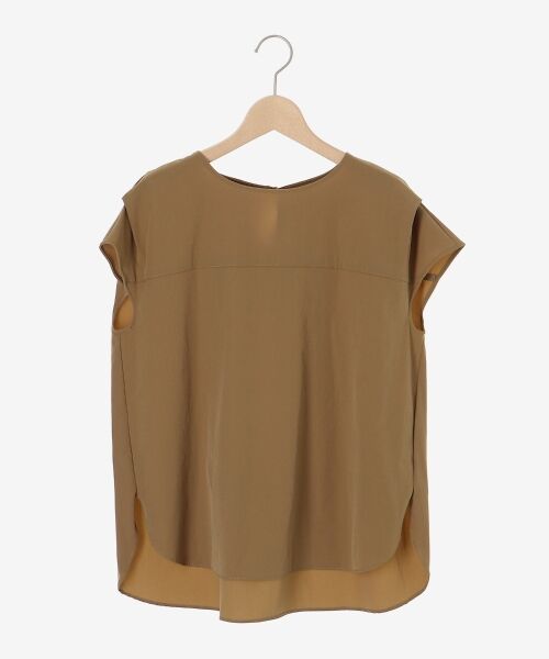 le.coeur blanc / ルクールブラン シャツ・ブラウス | ナイロンストレッチフレンチタックスリーブブラウス | 詳細14