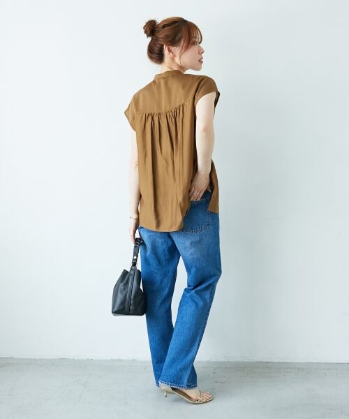 le.coeur blanc / ルクールブラン シャツ・ブラウス | 《手洗い可能》シルキーローンフロントフリルフレンチブラウス | 詳細14