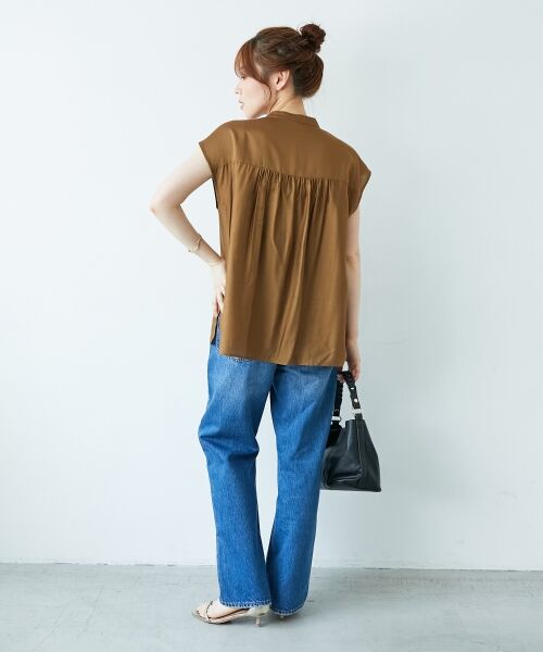 le.coeur blanc / ルクールブラン シャツ・ブラウス | 《手洗い可能》シルキーローンフロントフリルフレンチブラウス | 詳細15