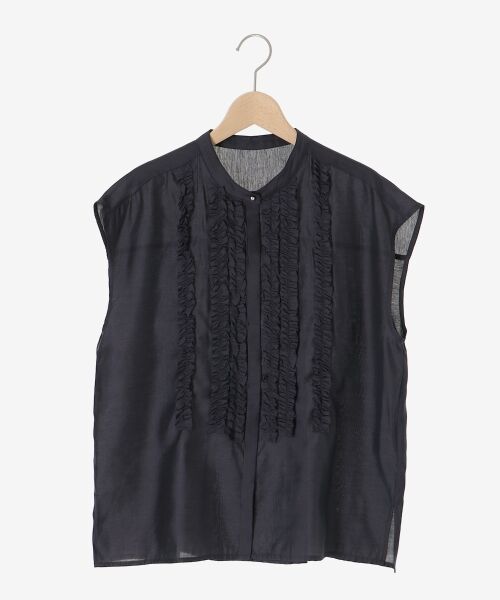 le.coeur blanc / ルクールブラン シャツ・ブラウス | 《手洗い可能》シルキーローンフロントフリルフレンチブラウス | 詳細19