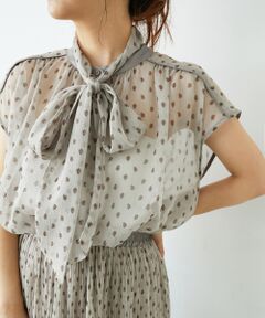 le.coeur blanc / ルクールブラン シャツ・ブラウス | 楊柳フラワープリントフレンチブラウス