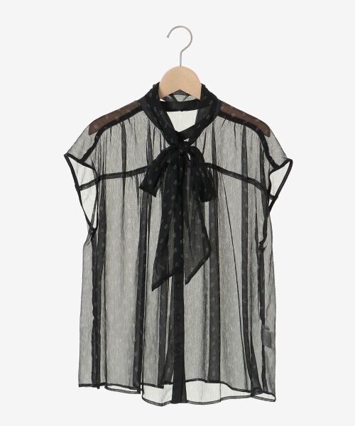 le.coeur blanc / ルクールブラン シャツ・ブラウス | 楊柳フラワープリントフレンチブラウス | 詳細12