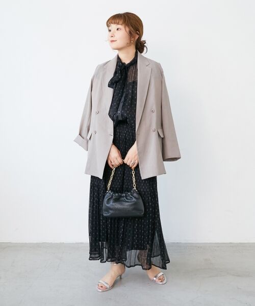 le.coeur blanc / ルクールブラン シャツ・ブラウス | 楊柳フラワープリントフレンチブラウス | 詳細19