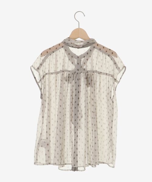 le.coeur blanc / ルクールブラン シャツ・ブラウス | 楊柳フラワープリントフレンチブラウス | 詳細20