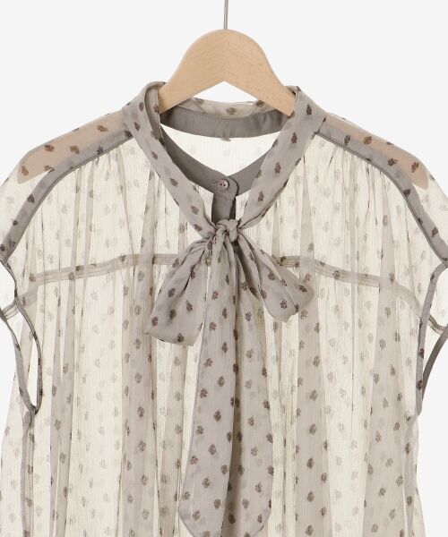 le.coeur blanc / ルクールブラン シャツ・ブラウス | 楊柳フラワープリントフレンチブラウス | 詳細21