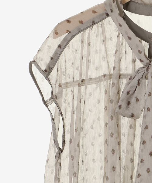 le.coeur blanc / ルクールブラン シャツ・ブラウス | 楊柳フラワープリントフレンチブラウス | 詳細22