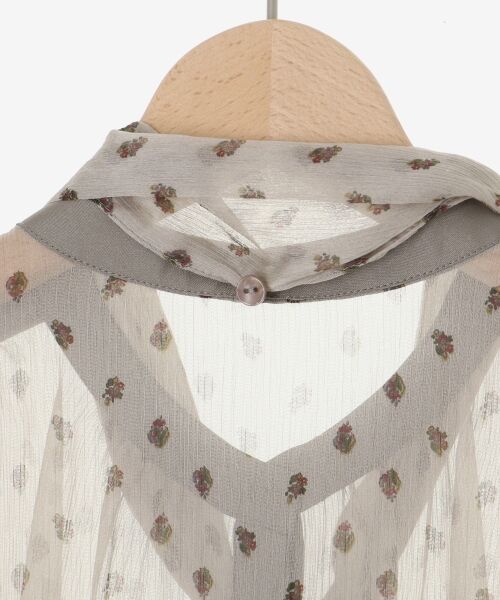 le.coeur blanc / ルクールブラン シャツ・ブラウス | 楊柳フラワープリントフレンチブラウス | 詳細23