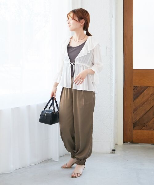 le.coeur blanc / ルクールブラン シャツ・ブラウス | フリルカラーペプラムブラウス | 詳細13