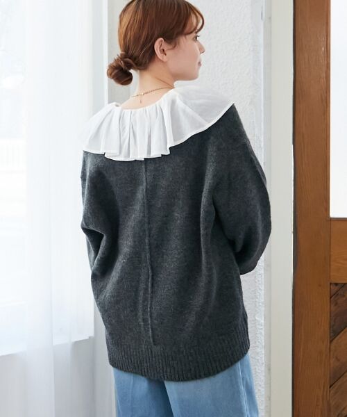 le.coeur blanc / ルクールブラン シャツ・ブラウス | フリルカラーペプラムブラウス | 詳細25