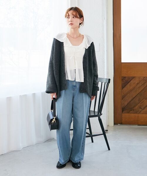 le.coeur blanc / ルクールブラン シャツ・ブラウス | フリルカラーペプラムブラウス | 詳細26