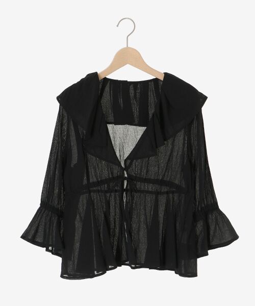 le.coeur blanc / ルクールブラン シャツ・ブラウス | フリルカラーペプラムブラウス | 詳細29