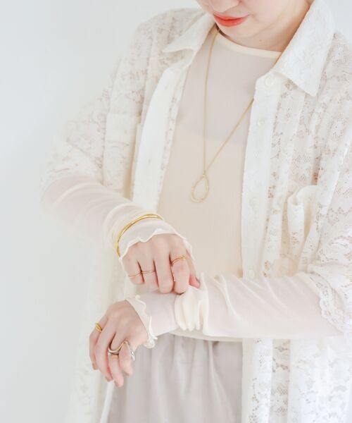 le.coeur blanc / ルクールブラン シャツ・ブラウス | フロントポケットフラワーコードレースシャツ | 詳細25