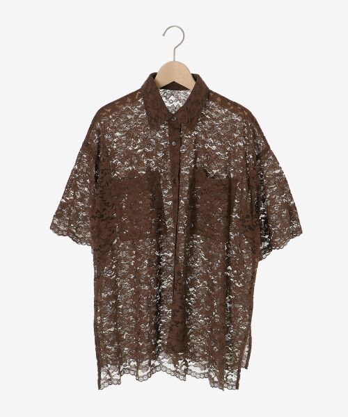 le.coeur blanc / ルクールブラン シャツ・ブラウス | フロントポケットフラワーコードレースシャツ | 詳細27