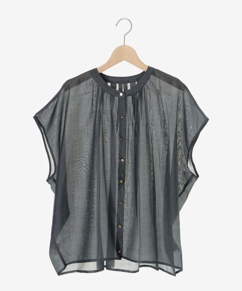 le.coeur blanc / ルクールブラン シャツ・ブラウス | 《手洗い可能》シアーギャザーフレンチ2wayブラウス | 詳細18