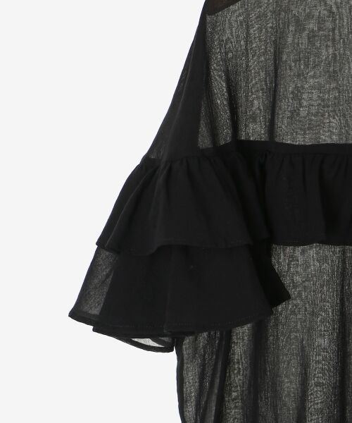 le.coeur blanc / ルクールブラン シャツ・ブラウス | バンドカラーシアーフリルブラウス | 詳細20