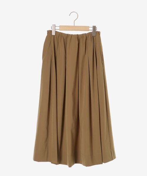 le.coeur blanc / ルクールブラン ロング・マキシ丈スカート | ナイロンストレッチタックギャザースカート | 詳細1