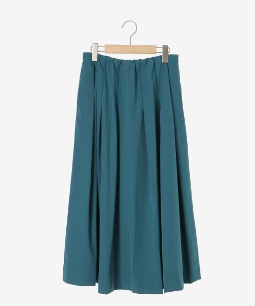 le.coeur blanc / ルクールブラン ロング・マキシ丈スカート | ナイロンストレッチタックギャザースカート | 詳細27