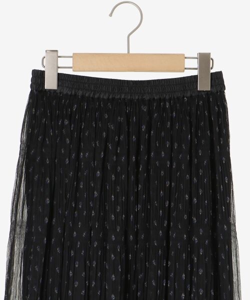 le.coeur blanc / ルクールブラン ロング・マキシ丈スカート | 楊柳フラワープリントランダムプリーツスカート | 詳細17