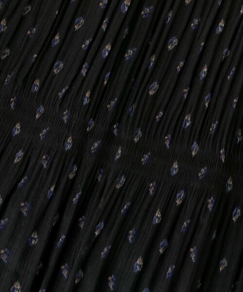 le.coeur blanc / ルクールブラン ロング・マキシ丈スカート | 楊柳フラワープリントランダムプリーツスカート | 詳細20