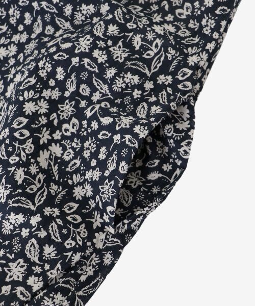 le.coeur blanc / ルクールブラン ロング・マキシ丈ワンピース | 《手洗い可能》フラワープリントネックギャザーワンピース | 詳細24