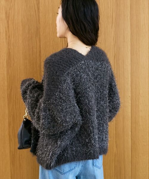 le.coeur blanc / ルクールブラン カーディガン・ボレロ | ラメフェザーモールネップカーディガン | 詳細26