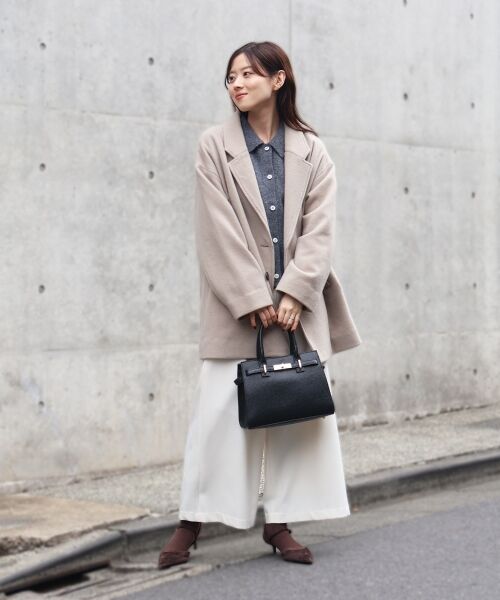 le.coeur blanc / ルクールブラン その他パンツ | ウールライクフロントタックワイドクロップドパンツ | 詳細14