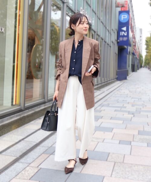 le.coeur blanc / ルクールブラン その他パンツ | ウールライクフロントタックワイドクロップドパンツ | 詳細16