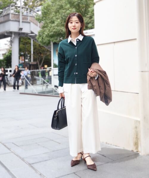 le.coeur blanc / ルクールブラン その他パンツ | ウールライクフロントタックワイドクロップドパンツ | 詳細17