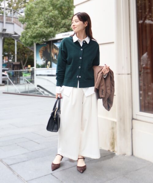 le.coeur blanc / ルクールブラン その他パンツ | ウールライクフロントタックワイドクロップドパンツ | 詳細18