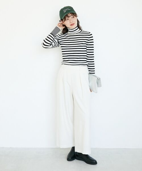 le.coeur blanc / ルクールブラン その他パンツ | ウールライクフロントタックワイドクロップドパンツ | 詳細23