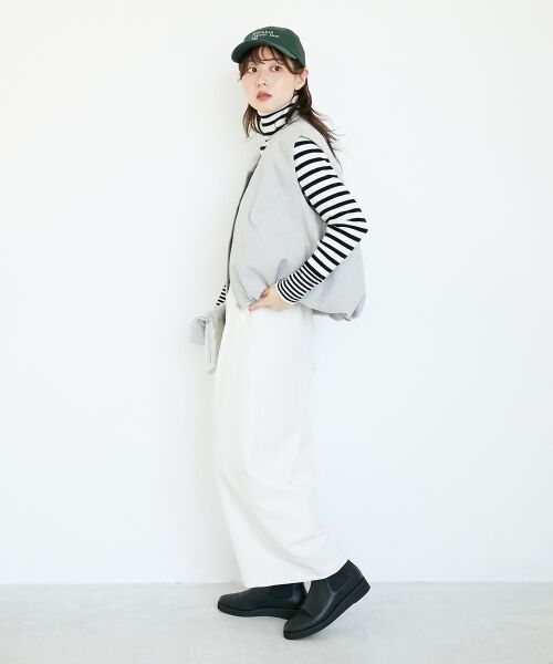 le.coeur blanc / ルクールブラン その他パンツ | ウールライクフロントタックワイドクロップドパンツ | 詳細24