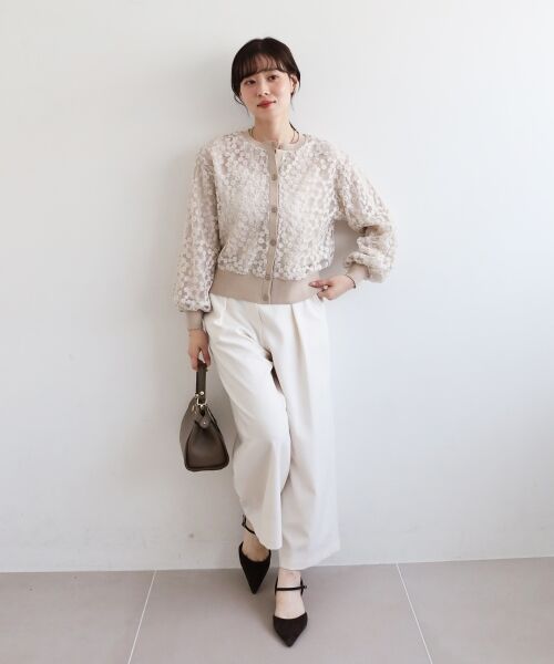 le.coeur blanc / ルクールブラン その他パンツ | ウールライクフロントタックワイドクロップドパンツ | 詳細25