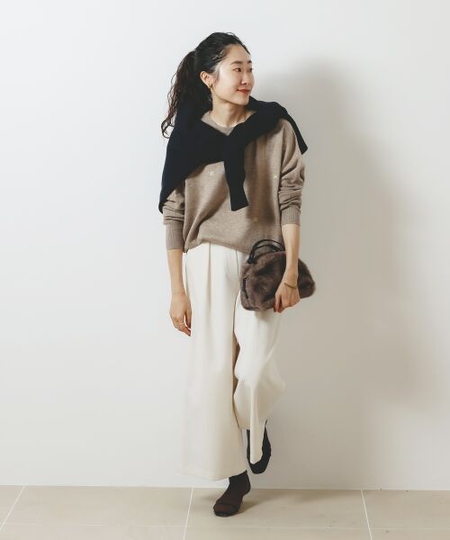 le.coeur blanc / ルクールブラン その他パンツ | ウールライクフロントタックワイドクロップドパンツ | 詳細26