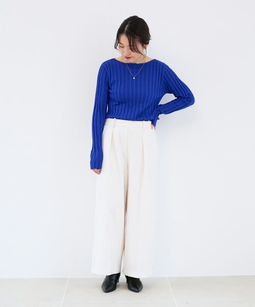 le.coeur blanc / ルクールブラン その他パンツ | ウールライクフロントタックワイドクロップドパンツ | 詳細29