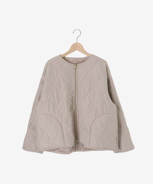 le.coeur blanc / ルクールブラン その他アウター | リバーシブルタフタ×ファーキルトジャケット | 詳細12