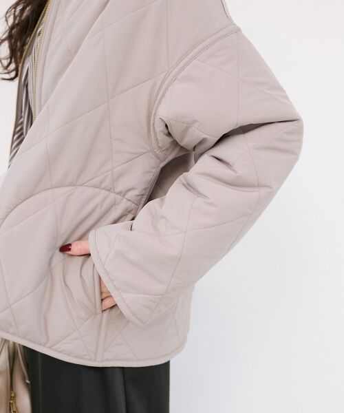 le.coeur blanc / ルクールブラン その他アウター | リバーシブルタフタ×ファーキルトジャケット | 詳細16