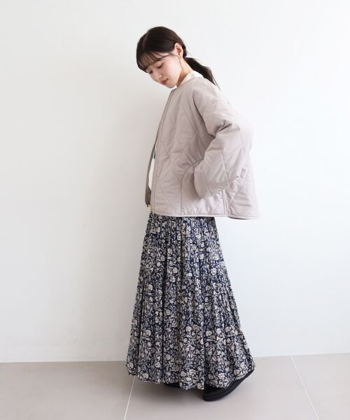 le.coeur blanc / ルクールブラン その他アウター | リバーシブルタフタ×ファーキルトジャケット | 詳細23