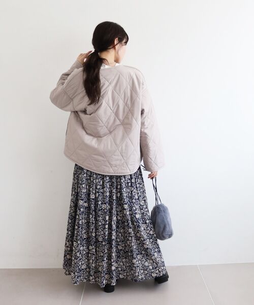 le.coeur blanc / ルクールブラン その他アウター | リバーシブルタフタ×ファーキルトジャケット | 詳細24