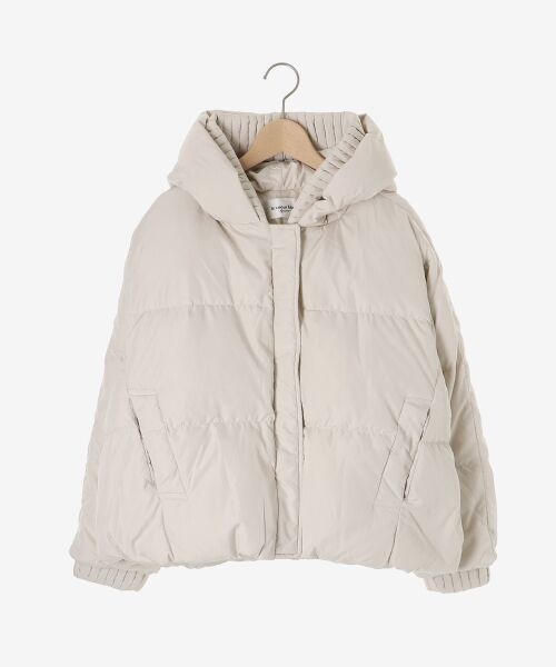 le.coeur blanc / ルクールブラン ダウンジャケット・ベスト | プリーツレイヤードフードショートダウン | 詳細1