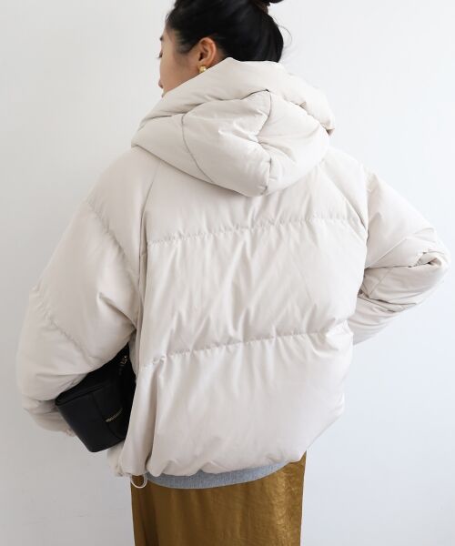 le.coeur blanc / ルクールブラン ダウンジャケット・ベスト | プリーツレイヤードフードショートダウン | 詳細21