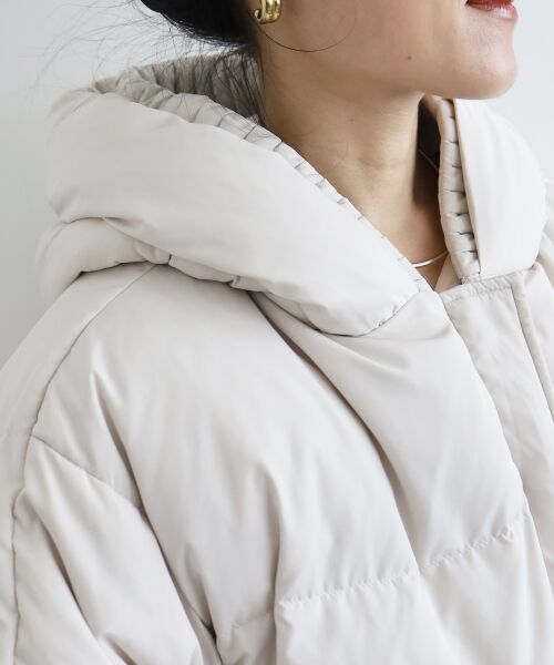 le.coeur blanc / ルクールブラン ダウンジャケット・ベスト | プリーツレイヤードフードショートダウン | 詳細23