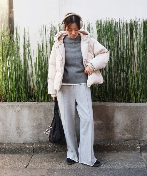 le.coeur blanc / ルクールブラン ダウンジャケット・ベスト | プリーツレイヤードフードショートダウン | 詳細29