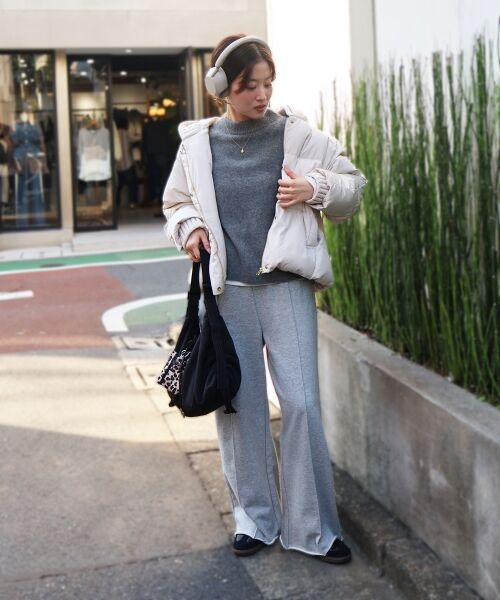 le.coeur blanc / ルクールブラン ダウンジャケット・ベスト | プリーツレイヤードフードショートダウン | 詳細30