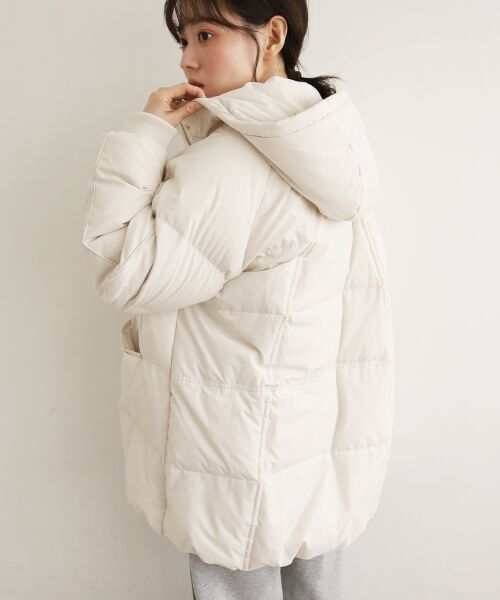le.coeur blanc / ルクールブラン ダウンジャケット・ベスト | ストレッチフードミドルダウン | 詳細13