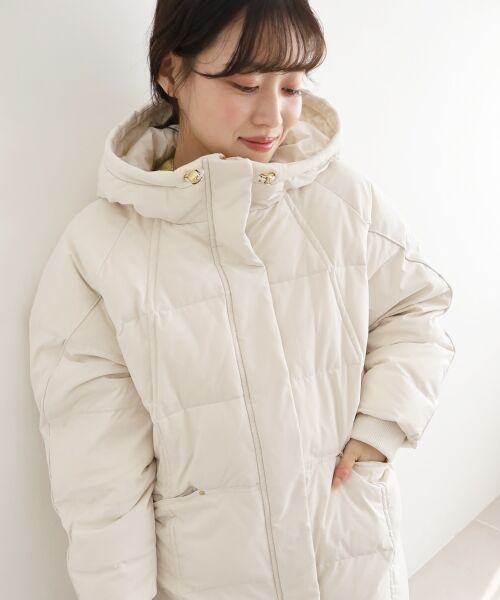 le.coeur blanc / ルクールブラン ダウンジャケット・ベスト | ストレッチフードミドルダウン | 詳細18