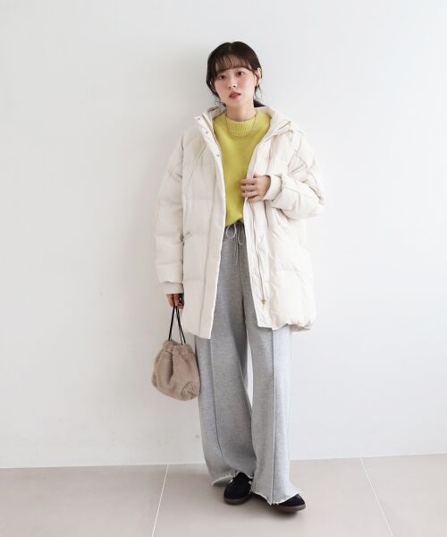 le.coeur blanc / ルクールブラン ダウンジャケット・ベスト | ストレッチフードミドルダウン | 詳細2