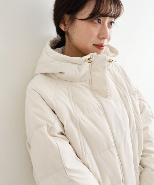 le.coeur blanc / ルクールブラン ダウンジャケット・ベスト | ストレッチフードミドルダウン | 詳細20